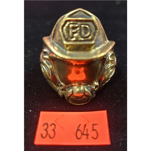 Brass Fire Department Ring