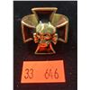 Image 1 : Brass Skull & Iron Cross Ring