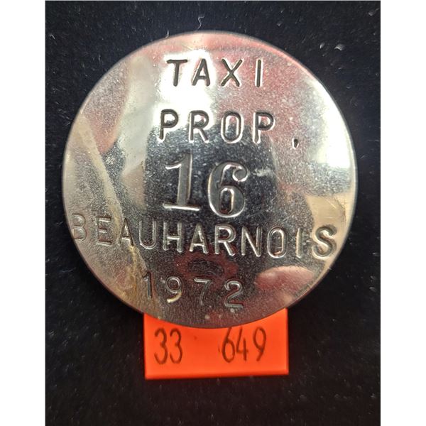 VTG Taxi Driver's Badge