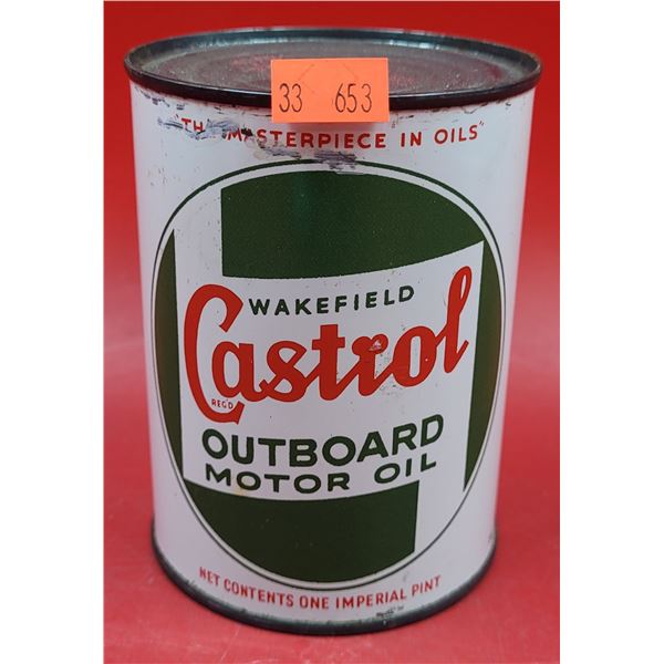Full VTG Castrol Motor Oil Can