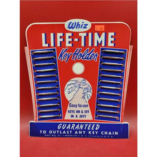 VTG Whiz Lifetime Key Holder Advertising Display