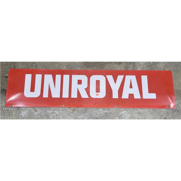 Metal Uniroyal Advertising Sign