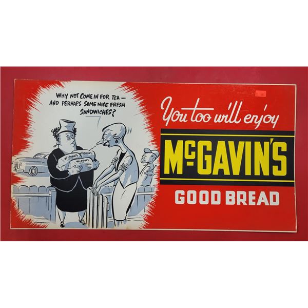 VTG McGavin's Good Bread Advertising Sign