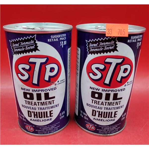 2 Full VTG STP Oil Treatment Cans