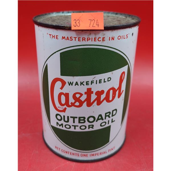 Full Castrol Outboard Motor Oil Can