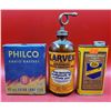 Image 1 : VTG Household Item Lot w/ Larvex Moth Proofing Spray, Philco Radio Battery, & More