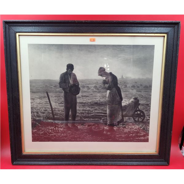 VTG Framed Farming Print