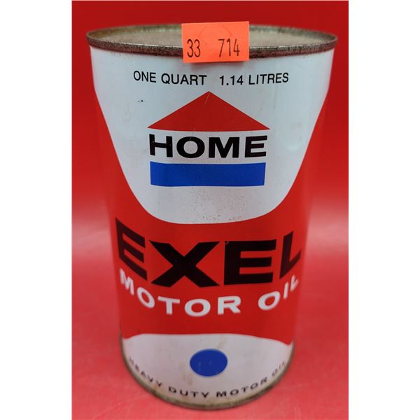 Full VTG Home Exel Motor Oil Can