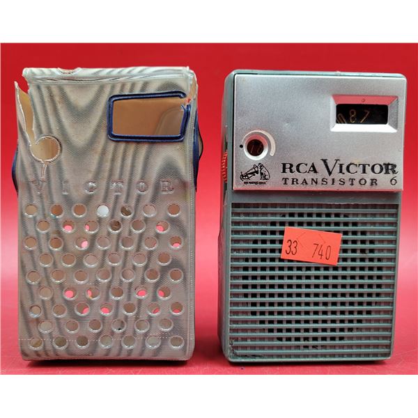 VTG RCA Victor Transistor 6 Radio w/ Case