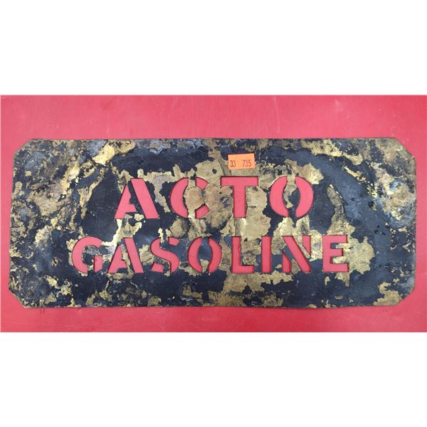 VTG Acto Gasoline Oil Drum Stencil