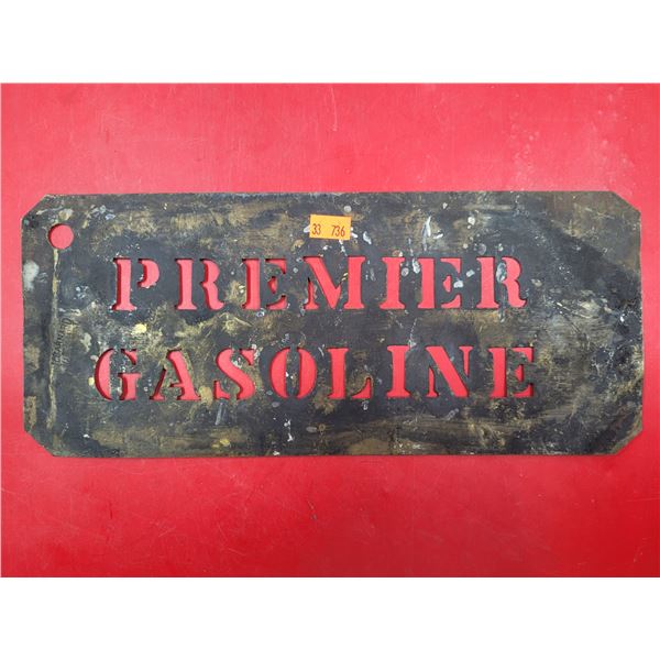 Premier Gasoline Oil Drum Stencil