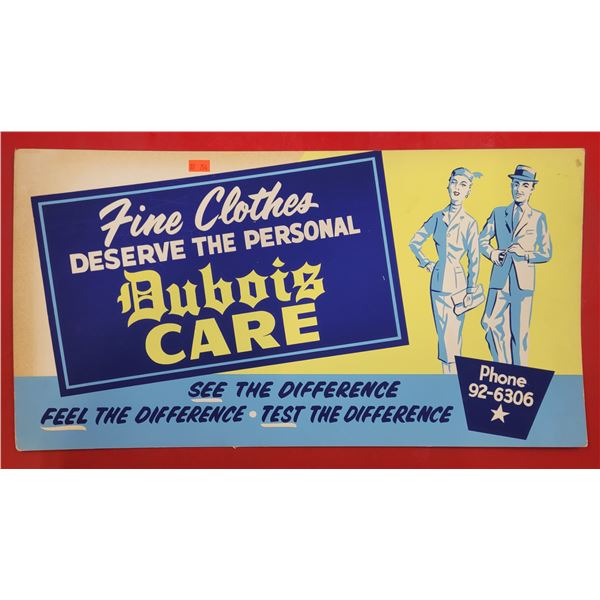 1957 Dubois Advertising Sign