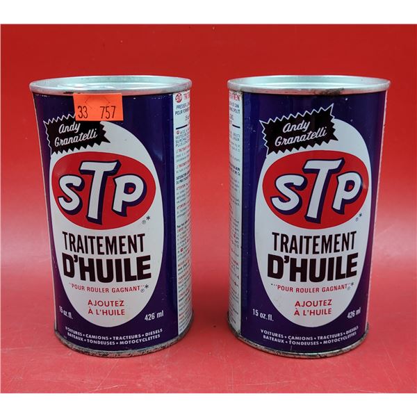 2 Full VTG STP Oil Treatment Cans