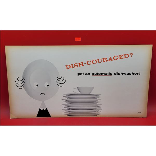 1959 Automatic Dishwasher Vancouver Advertising Sign