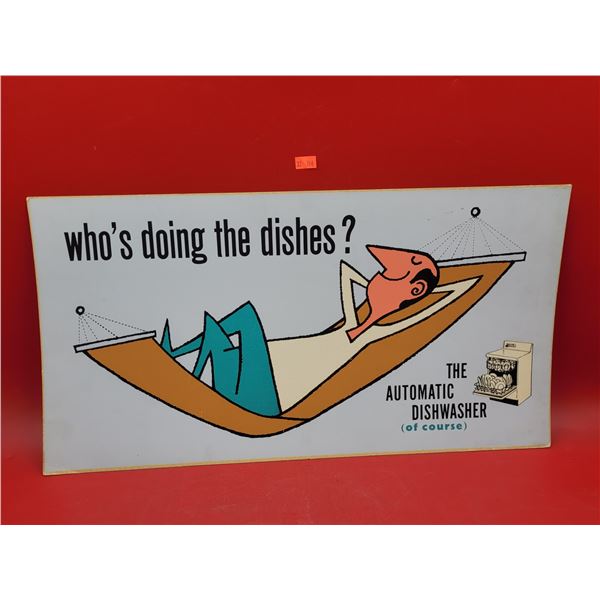 VTG Automatic Dishwasher Advertising Sign