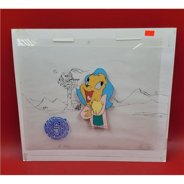 Gordon Stanfield Animation Ltd. Hand-Painted Cartoon Production Cel