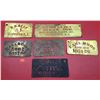Image 1 : Lot of Mostly VTG Brass Crate Stencils