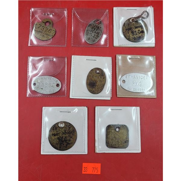 Lot of Assorted VTG Dog Licenses/Tags