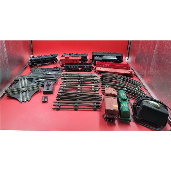 Model Railroad Lot w/ Model Trains & Tracks