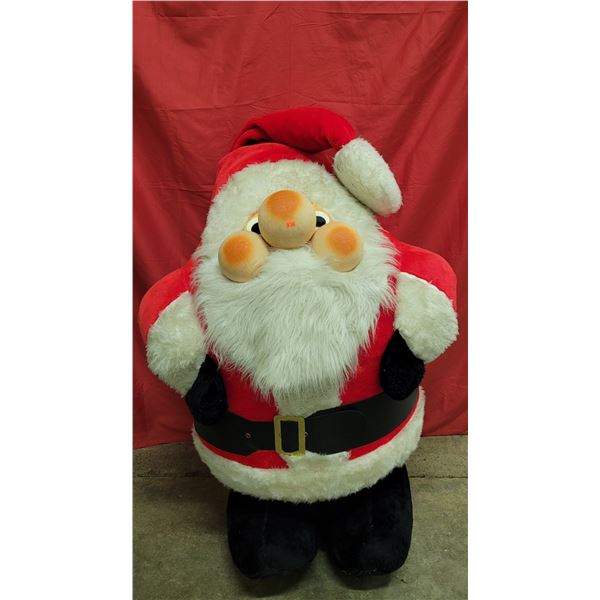 Massive VTG Rubber Face Jolly Santa Claus Plush