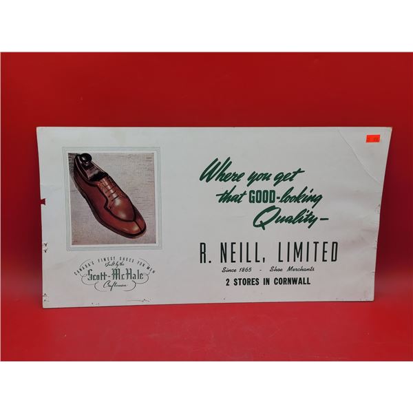 VTG Scott McHale Shoes Advertising Sign