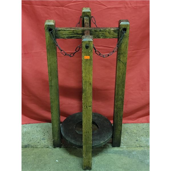Wooden Arts & Crafts Umbrella Stand