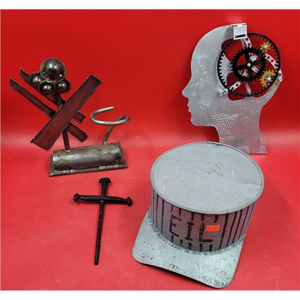 Lot of Assorted Metal Art