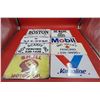 Image 1 : Lot of Assorted Metal Signs w/ Shell Motor Oil, Mobil, & More