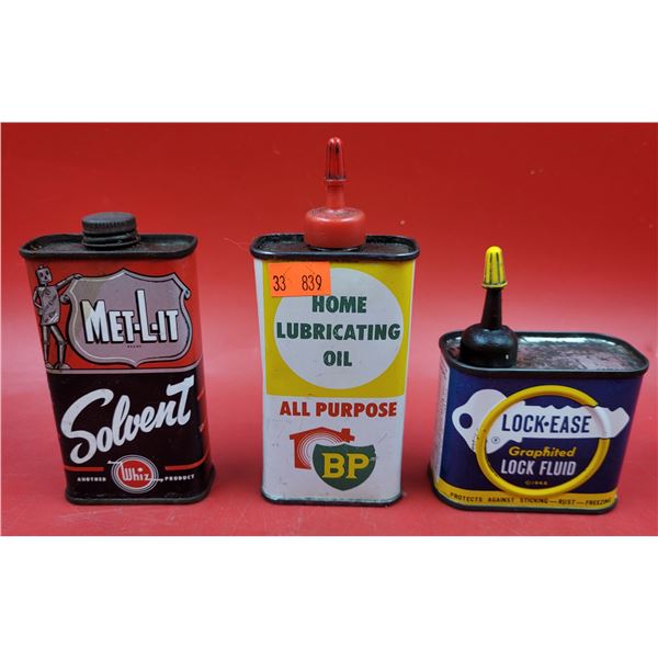 3 VTG Lubricant & Solvent Cans