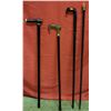Image 1 : 4 Black Walking Sticks