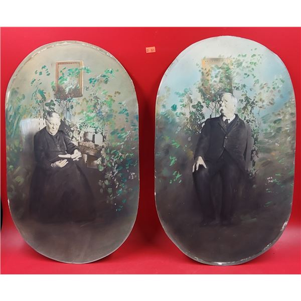 2 Antique Oval Portraits
