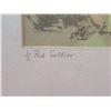 Image 2 : Framed & Signed 1963 "1/2 Red Soldier" Print by Edith Jones
