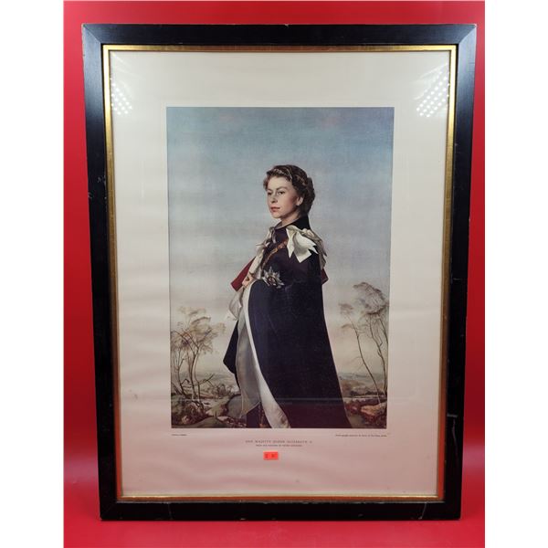 Framed "Her Majesty Queen Elizabeth II" Print by Pietro Annigoni