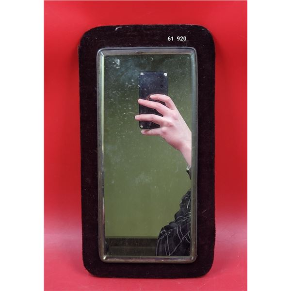 1879 Victorian Velvet Wall Mirror