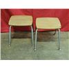 Image 1 : Pair of MCM Wooden Stools