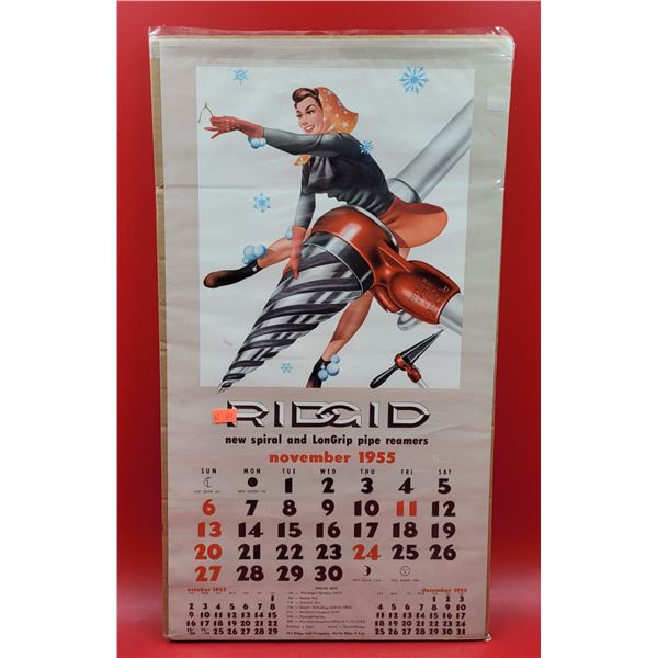 1955 Ridgid Tools Advertising Calendar
