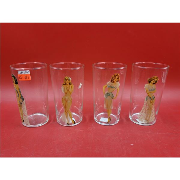4 VTG Pin-Up Girl Glasses