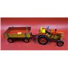 Image 1 : Zetor Wind-Up Tin Tractor & Trailer