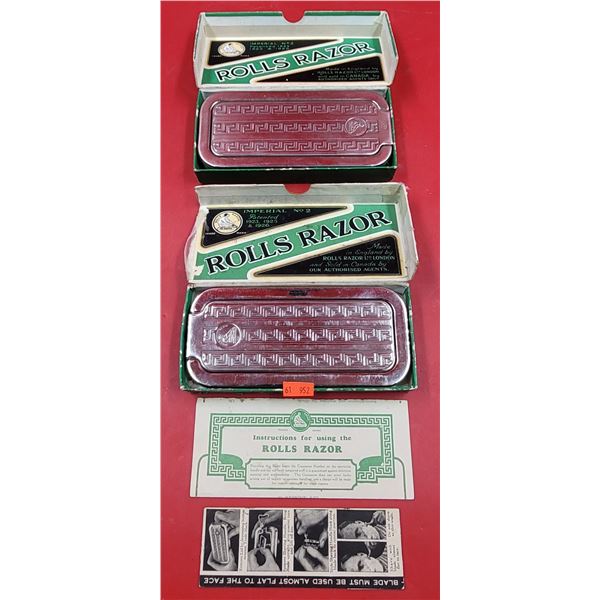 2 VTG Rolls Razor Imperial No. 2 Shaving Kits