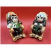 Image 1 : 2 Ceramic Monkey Coin Banks Made in Japan