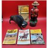 Image 1 : Western Canada & RCMP Lot w/ Outlaws Books, Police Stories, Bison Figure, & RCMP Figure