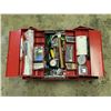 Image 1 : Metal Craftsman Toolbox w/ Assorted Tools