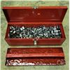 Image 1 : Metal Toolbox w/ Assorted Sockets
