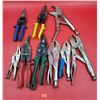 Image 1 : Lot of Locking Pliers & Tin Snips