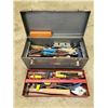 Image 1 : Craftsman Metal Toolbox w/ Assorted Tools
