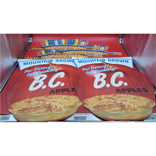 Sunbeam Bread Advertising Headdresses & Mountain Grown BC Apples Advertising