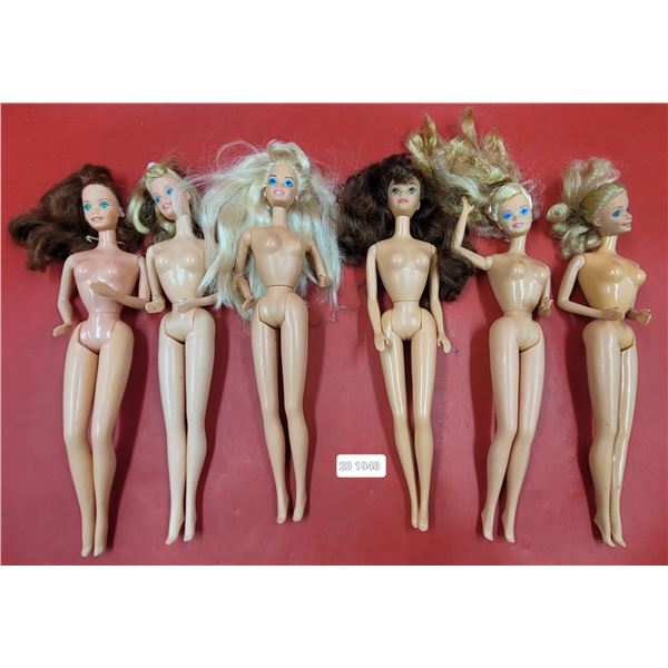 Lot of Original Mattel Barbie Dolls Copyright 1966