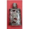 Image 2 : Mexican Silver Overlay Glass Bottle