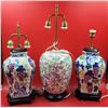 Image 1 : 3 Chinese Table Lamps