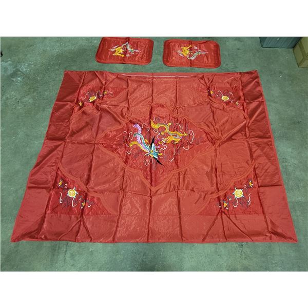 Chinese Silk Duvet Cover & Pillow Shams
